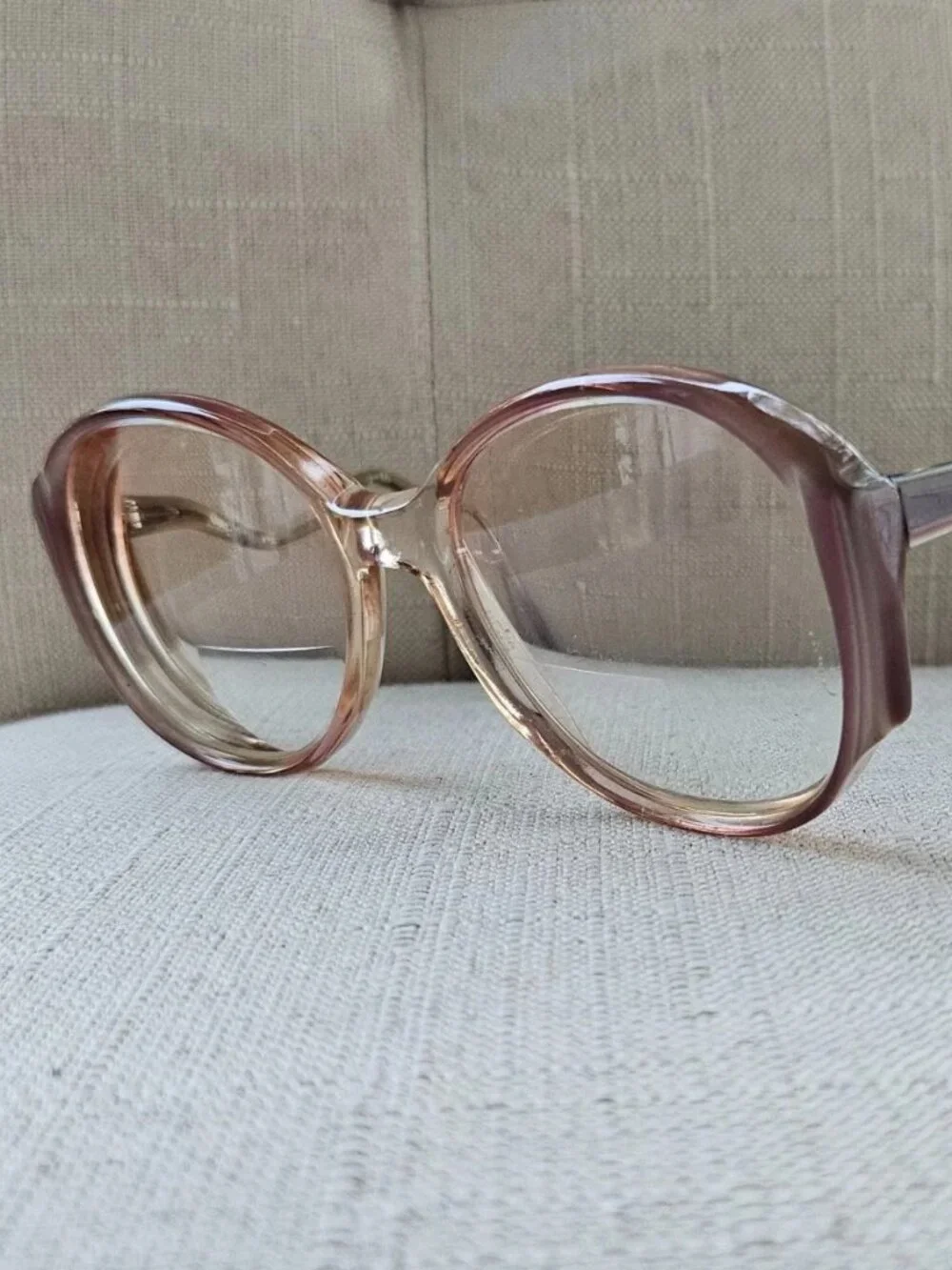 Vintage Liberty Women Eyeglasses Frame Kasper Eye Wear Wavy Temple Glasses